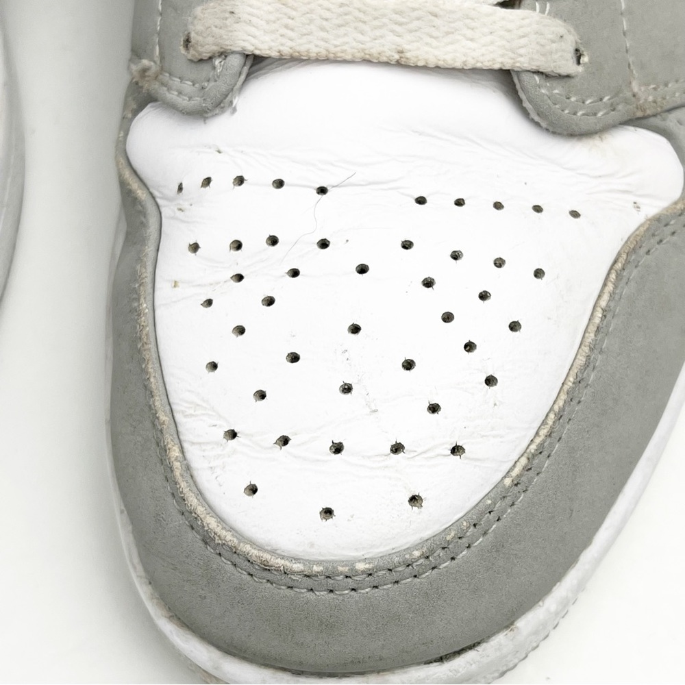 NIKE Jordan 1 Wolf Gray White Low Top Lace Up Sneakers #DC0774-105, Size 6.5 - Picture 11 of 15